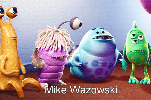 Boo saying Mike Wazowski.gif