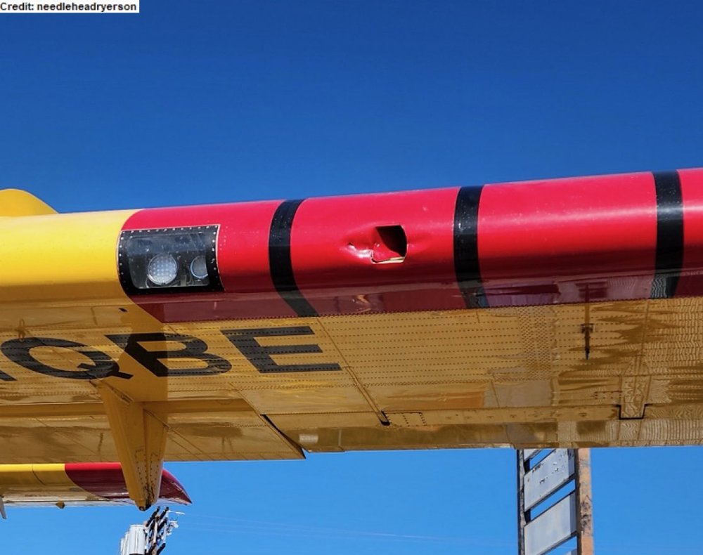 Drone damage to the Super Scooper while fighting fires 2025-01-10.jpg