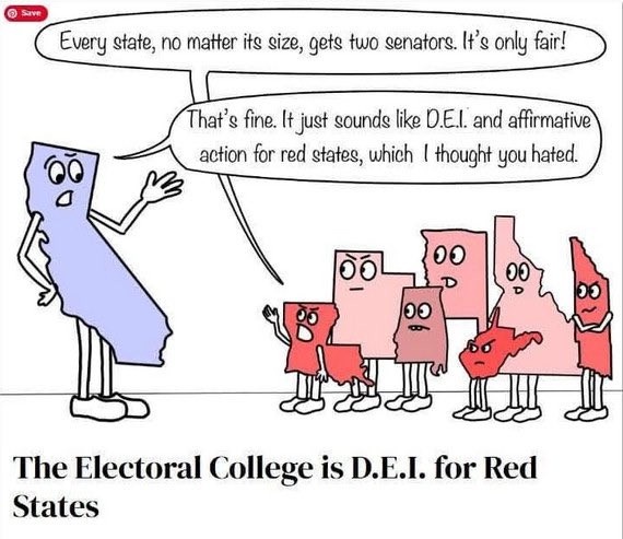 Electoral College is DEI for red states.jpeg