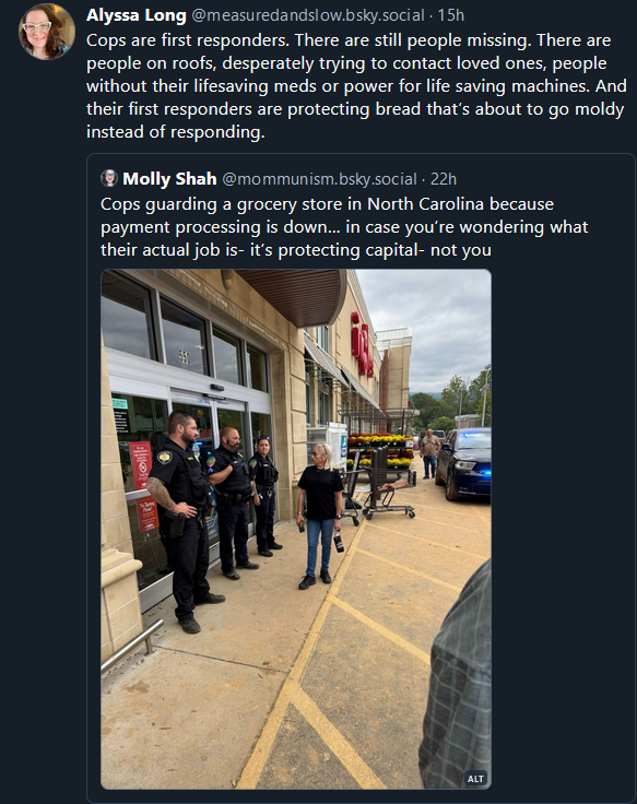 Even in the aftermath of a hurricane cops protect capital not people.png