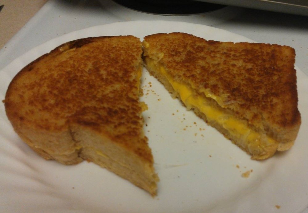 Grilled cheese on homemade bread.jpg