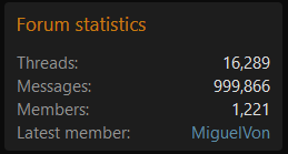 Halforums is getting very close to one million messages.png