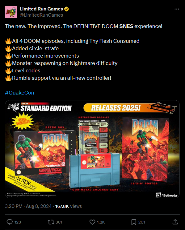 Limited Run Games announces new SNES Doom.png