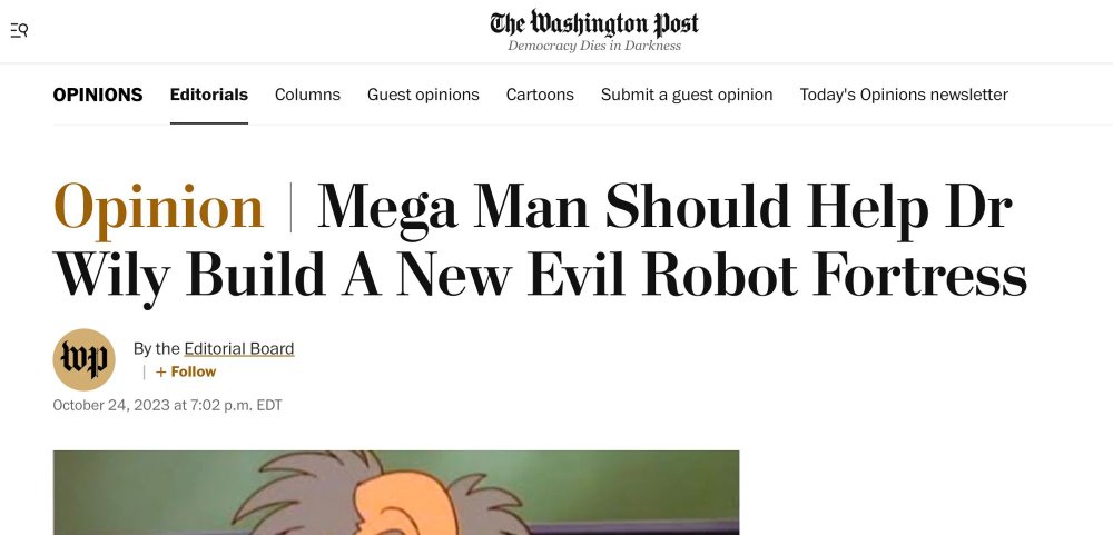 Mega Man should help Dr Wily build a new fortress Washington Post.jpg
