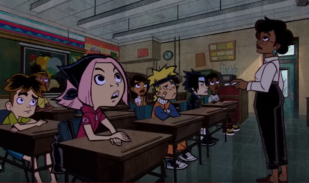 Naruto Sakura Saske go to Moon Girl's school.png