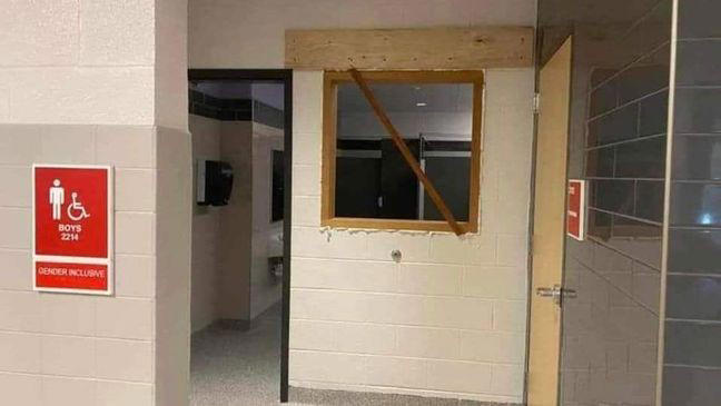 Pennsylvania school cuts window into school bathroom.jpg